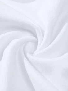 SHEIN Essnce Women's Summer Watermelon Print Round Neck Casual Short Sleeve T-Shirt - White - View 3