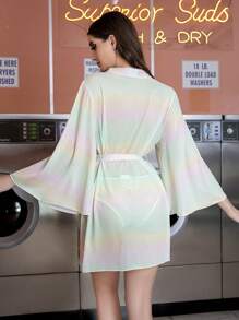 3pcs Women's Sexy Mesh Lingerie Set - Multicolor - View 2