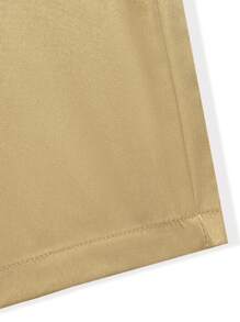 Manfinity Homme Men's Solid Color Khaki Pants For Daily Wear - Khaki - View 4