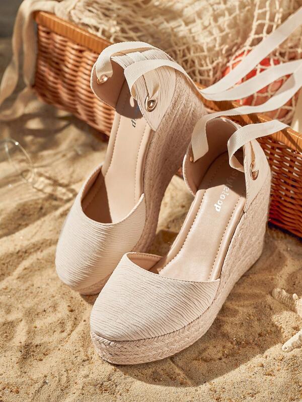 Styleloop Zapatos de cuña de moda para mujer con suelas gruesas, zapatos versátiles con un toque bohemio y vintage francés, ideales para Navidad, Año Nuevo, San Valentín y otoño
