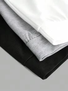 Teen Girls Solid Color Simple Daily Long Sleeve Sweatshirt - Multicolor - View 5