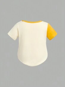 SHEIN Baby Girl Cartoon Graphic Bodysuit & Hat