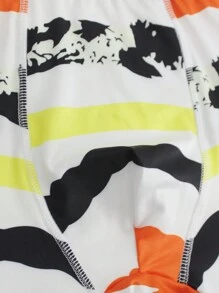 Men's Striped Printed Boxer Shorts - Multicolor - View 5