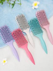 弹跳和卷曲蓬松造型梳 - 轻松卷发和丰盈工具 - 灵活的刷毛，可塑性强，拉伸和造型 - 非常适合女性头发、日常使用、所有发质 全新设计弹跳和卷曲定义造型刷直空心 1 件、发刷小麦秸秆通风发刷梳子定义造型定义刷发型工具弹跳和卷发刷、返校、旅行度假必需品、女士发饰、刷子、发刷、边刷、刷头发、发梳、梳头发、顺发刷、球刷、迷你发刷、发刷套装、木梳、梳子、光滑后刷、发刷、边刷、刷头发、发梳、发刷套装、梳头发、迷你发刷、顺发刷、美发产品、美发工具、美发用品、护发、卷发刷、理发师、理发配件、美发设备 - 彩色 - 查看 4