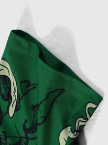 ROMWE MEN Street Life Men's Figure Graphic Short Sleeve Polo Football Jersey Style Shirt, Suitable For Daily Wear In Spring And Summer, School