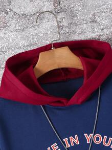 Sweatshirt met capuchon voor jongens, warm voor herfst en winter