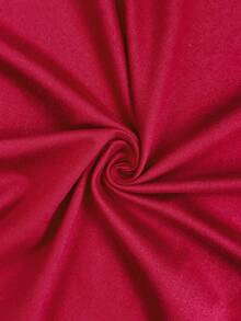 Sunnyshic Plus Size Double Layer Ruffle Design Loose Fit Puff Sleeve Round Neck Dress With Big Dress Burgundy Maxi Vacation Beach Outfits Women - Burgundy - View 7