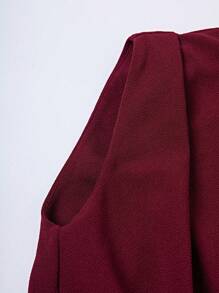 Calvaya Solid Color Twisted Knot Hem T-Shirt
