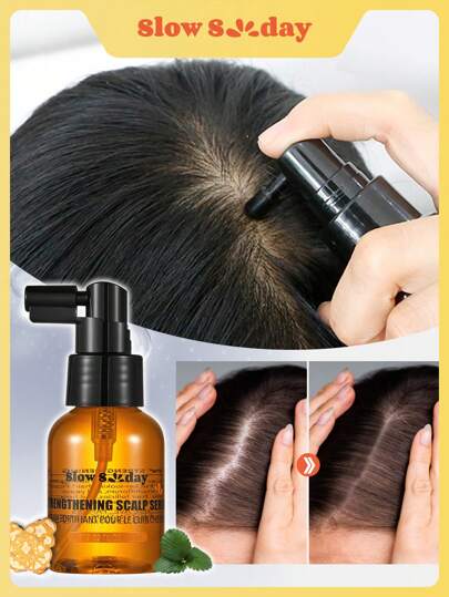 SlowSunday Strengthening Scalp Serum-30ml, Strengthen Hair, Intensive Scalp Care, Suitable For All Hair Types, Perfect For Autumn And Winter Hair Care, Ideal For Holiday, Party, Travel, Outdoor Activity, Y2k Fashion, And Cosplay, Thanksgiving, Christmas, Holiday Gifts