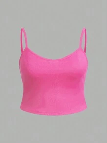 SHEIN EZwear 6 件大码女式休闲简约吊带背心，夏季 - 彩色 - 查看 7