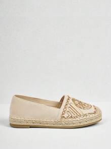 Styleloop Ladies' Floral Pattern New Fashionable Lightweight Flat Shoes, Versatile - Apricot - View 3