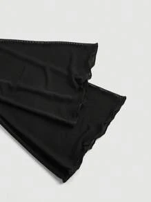 SHEIN MOD V-Neck Tie Front Bell Sleeve Versatile Top