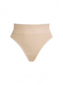 SHEIN Women's Solid Color Simple Daily Sports Underwear Airport Outfit - Multicolor - View 3