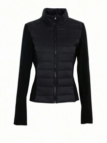 DAZY Women's Basic Padded Coat ,Winter Women Clothes,Winter Coat Women Jacket - Black - View 5