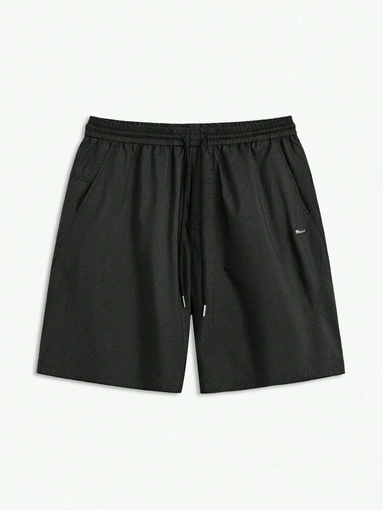 Pantaloni corti uomo in nylon intrecciato antivento e traspirante, pantaloncini casual slim fit dritto, adatto per l'estate e per l'uso quotidiano