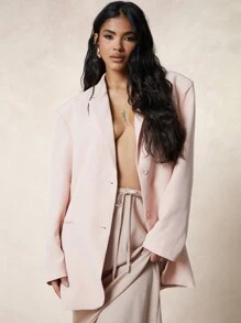 MISSGUIDED Satin Maxi Skirt With Drawstrings - Brown - View 4