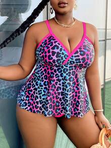 SHEIN Slayr 夏季大码多色两件套泳衣 - 彩色 - 查看 6