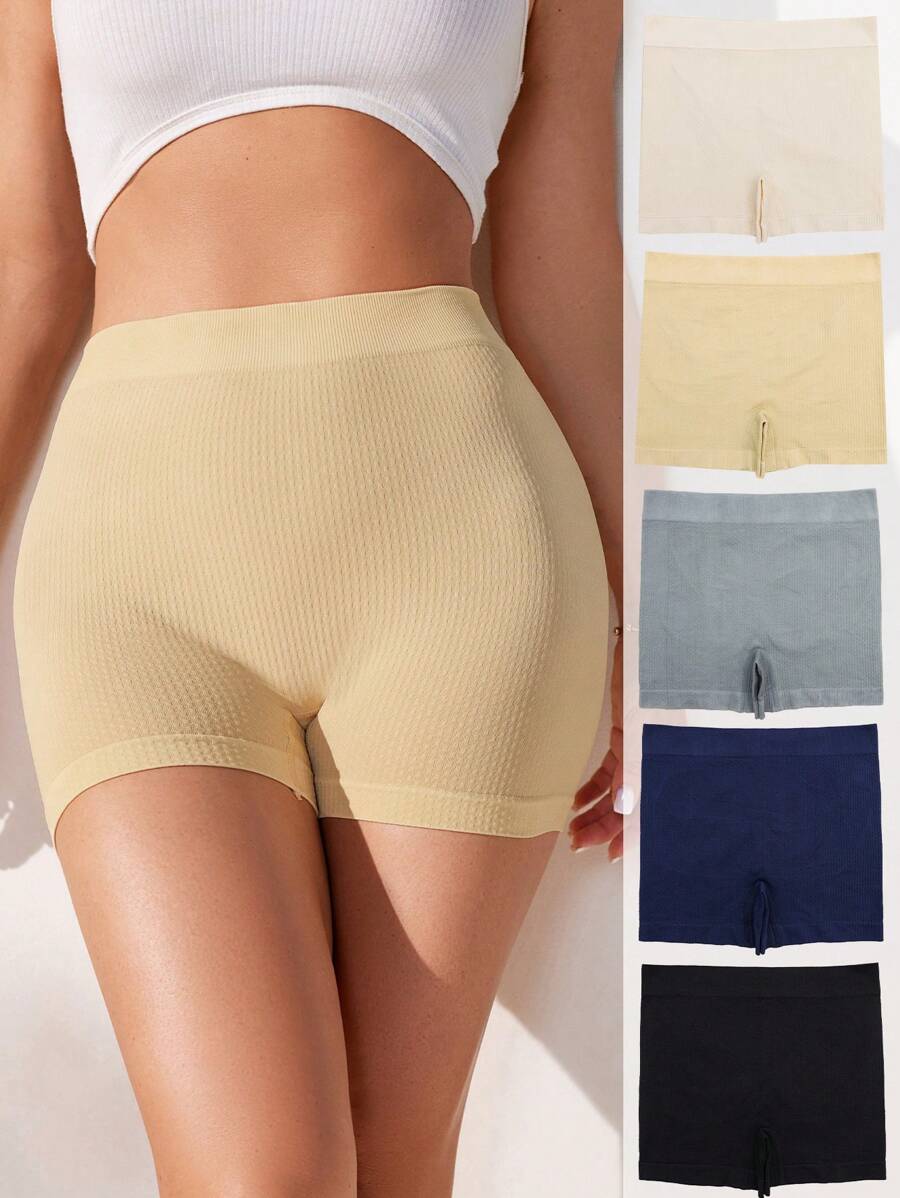 SHEIN Women's Stretchy Seamless Shorts - Multicolor - View 1