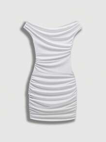 Flirla Sexy Off-Shoulder Y2K Style Dress