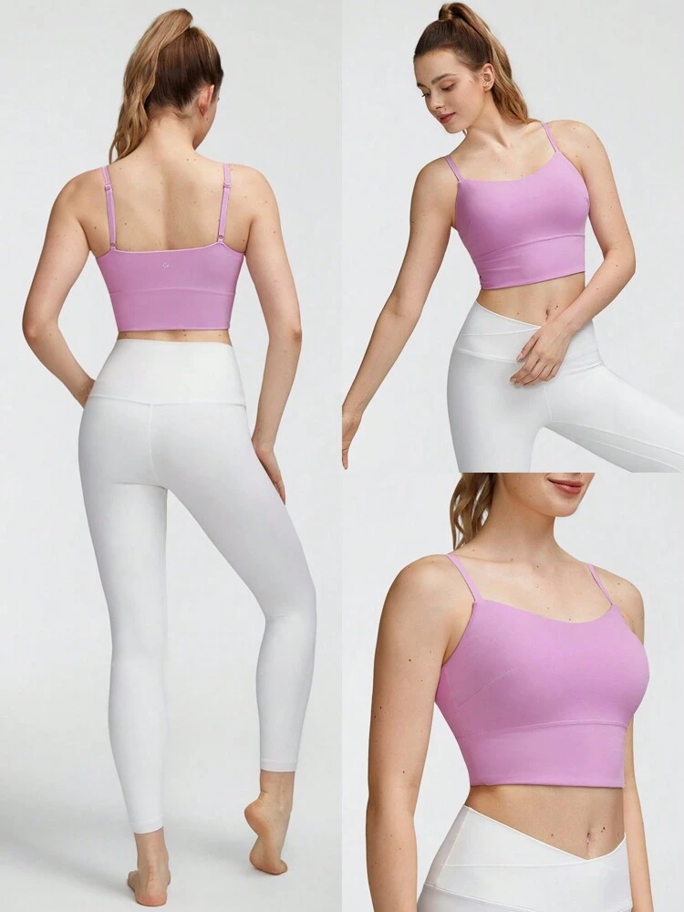 FeatherFit™ Longline Backless Sports Tank Top Low Impact Yoga Pilates Daily