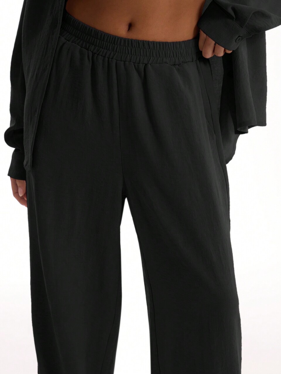 Pantalones de playa holgados con sensación de lino, ajuste de Ibiza, elegante para vacaciones, fiestas, aeropuerto y uso casual