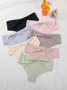 7pcs Women's Triangle Panties With Design And Sweet Style