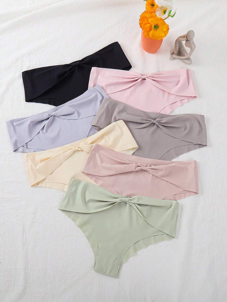 7pcs Women's Triangle Panties With Design And Sweet Style