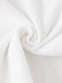 Girls' White Mesh Leggings - White - View 6