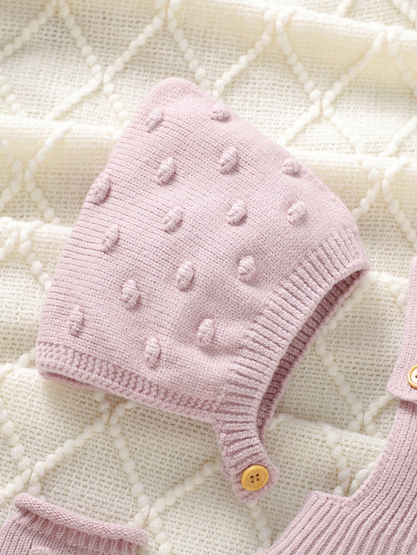 طقم للأطفال الرضع بناتي باللون الوردي المريح والبس...