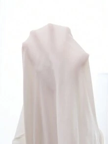 SHEIN Essnce Plus Size Ruched V-Neck Bodysuit, Slim Fit - White - View 5