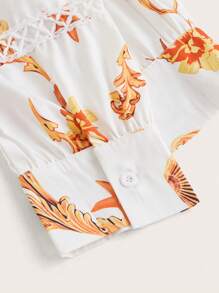 SHEIN Clasi Women's Random Printed Simple Daily Summer Dress