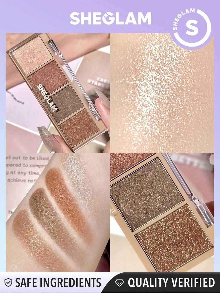 SHEGLAM Essential Square Paleta Cuádruple de Sombras de Ojos-Serendipity - Serendipity - Ver 1