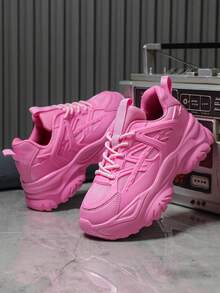 粉色公主風格厚底甜美涼鞋，適用於節日、聚會和聚會 - 白色 - 查看 4