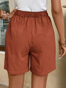 EMERY ROSE Women's Vacation Casual Solid Loose Shorts
