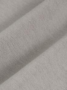 Denimoi Knitted Solid Color Casual Women's Jumpsuit - Grey - View 5