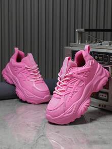 粉色公主風格厚底甜美涼鞋，適用於節日、聚會和聚會 - 白色 - 查看 2