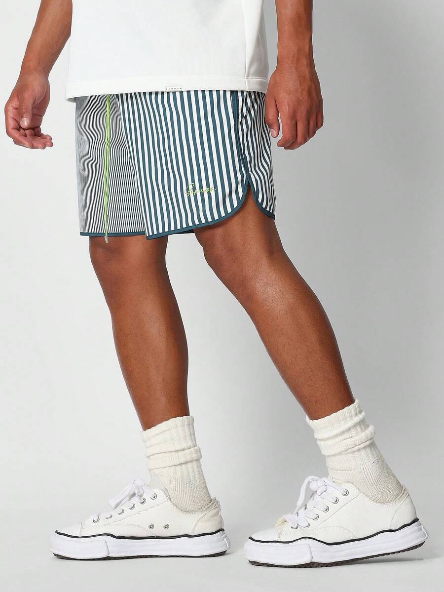 SUMWON Đồ bơi ngắn bằng vải nylon có in toàn bộ - xanh quân đội - Xem 1