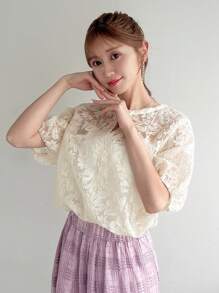 Áo Sơ Mi Nữ Tay Phồng Thêu Thời Trang Cho Mùa Hè - trắng - Xem 9