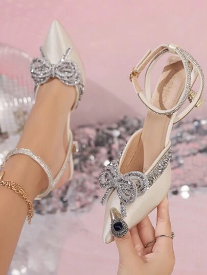 Fall/Winter 2025 Fashionable High Heeled Pointed Toe Women's Short Boots With Side Zipper And Sweater,Women Pumps,Elegant,Party Outfits,Wedding Outfits