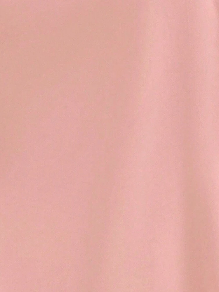 Plus Size Elegant Solid Color 3D Flower Embellished Asymmetrical Collar Shirt, Summer