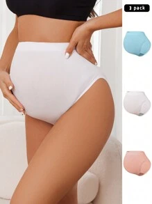 Moonlight&Mama 3pcs High-Waisted Maternity Underwear Set - Multicolor - View 3