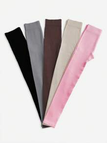 Easithlete 4 PCS Women's Solid Color High-Waisted Daily Workout Leggings Yoga Pants - Multicolor - View 3