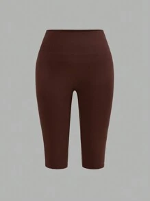 SHEIN EZwear مجموعة خمسة قطع (4) من الليجنز العادية بقماش ضيّق وبحجم زائد، لفصل الصيف