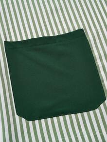 SHEIN TaskFit Women's Striped V-Neck Short Sleeve Top And Pants Casual Business Suit, Scrub Set - Green - View 7