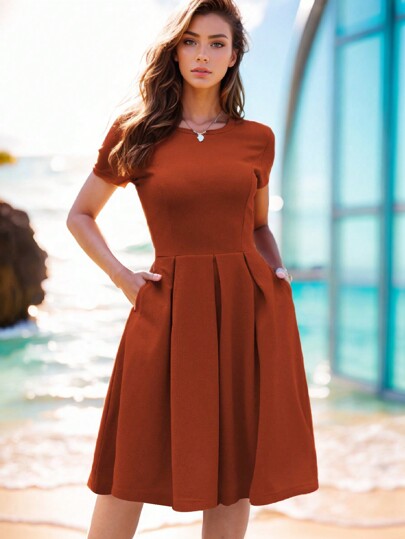 فستان نسائي على طراز كوكتيل بتصميم رجعي للحفلات والمناسبات الأخرى