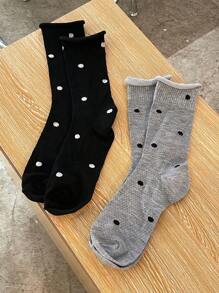 DAZY Women's Random Printed Simple Daily Socks - Multicolor - View 11