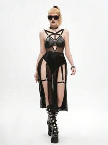 女士性感內衣 - 黑色 - 查看 1