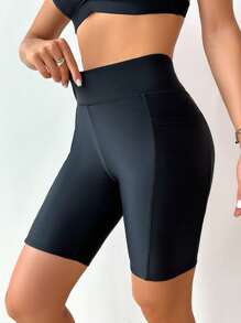 Swim SPRTY Summer Beach Sports Bikini Bottom - Black - View 5