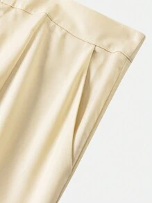 Modelyn Women's Solid Color Straight-Leg Office Commute Suit Pants - Apricot - View 3