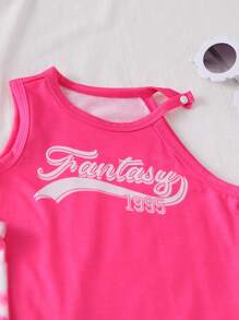 Fashionable Artistic Design Heart Printed Princess Style Romper For Baby Girls